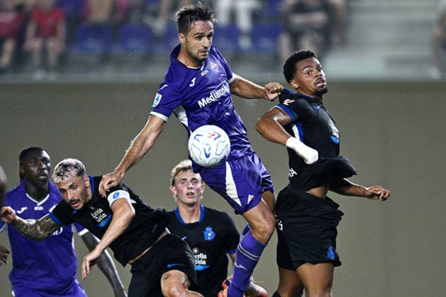 Sport Bilder des Tages Mp Firenze 06 08 2026 - amichevole Fiorentina-Deportivo La Coruna foto Matteo Papini Image nella foto: Luca Ranieri Lucas Noubi-Joaquin Navarro 