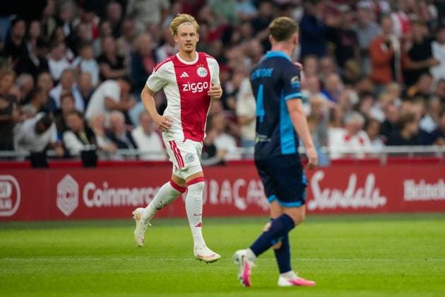 AMSTERDAM , 06-08-2026, Johan Cruijff ArenA , season 2026 2027 , UEFA Conference League play-off football . Match between Ajax and Shelbourne FC , Picture shows Ajax player Julian Brandt Ajax - Shelbourne  x205490692x Copyright: