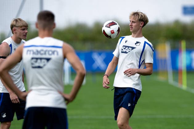 Max Moerstedt, (TSG Hoffenheim, 09), TSG Hoffenheim, Fussball, Trainingslager, Saison Vorbereitung, Saison 2026 2027, GER, 06.08.2026, Eibner-Pressefoto Andreas Ulmer TSG Hoffenheim, Fussball, Trainingslager, Saison Vorbereitung, Saison 2026 2027, GER, 06.08.2026, *** Max Moerstedt, TSG Hoffenheim, 09, TSG Hoffenheim, soccer, training camp, preseason, 2026–2027 season, GER, August 6, 2026, Eibner Press Photo Andreas Ulmer TSG Hoffenheim, soccer, training camp, preseason, 2026–2027 season, GER, August 6, 2026, Copyright: xEibner-Pressefoto AndreasxUlmerx EP_AUR