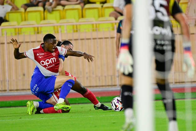 FOOTBALL : AS Monaco VS Getafe CF - 06 08 2026 Oumar Konate (ASM) - Pre-season friendly between AS Monaco and Getafe CF on August 6, 2026 at the Louis II Stadium in Monaco. MonacoMonaco  Copyright: xWilliamxCannarellax