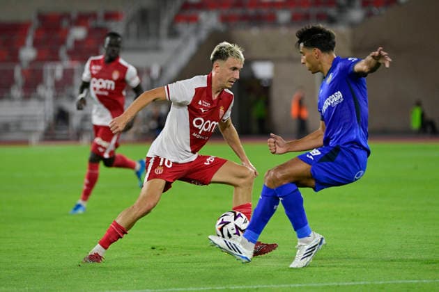FOOTBALL : AS Monaco VS Getafe CF - 06 08 2026 Aleksandr Golovin (ASM) - Pre-season friendly between AS Monaco and Getafe CF on August 6, 2026 at the Louis II Stadium in Monaco. MonacoMonaco  Copyright: xWilliamxCannarellax