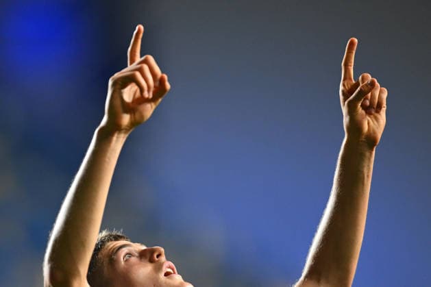 Beitar Jerusalem v Austria Wien - UEFA Conference League Vasilije Markovic of Austria Wien celebrates after scoring during the UEFA Conference League game between Beitar Jerusalem and Austria Wien at the Ilie Oana stadium in Ploiesti, Romania, on August 6, 2026. Ploiesti Romania  Copyright: xAlexxNicodimx originalFilename:nicodim-uefaconf260806_npZxa.jpg