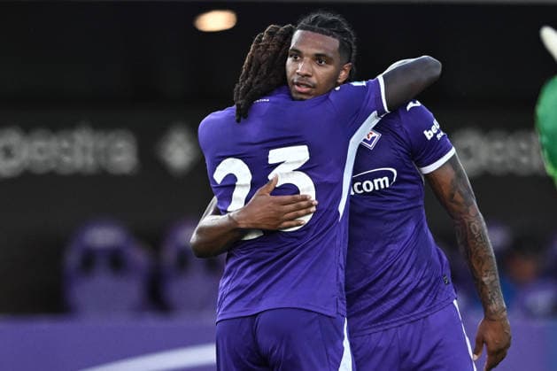 Mp Firenze 06 08 2026 - amichevole Fiorentina-Deportivo La Coruna foto Matteo Papini Image nella foto: esultanza gol Cher Ndour 