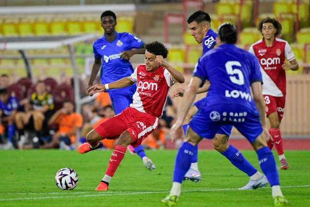 FOOTBALL : AS Monaco VS Getafe CF - 06 08 2026 Aymen Assab (ASM) - Pre-season friendly between AS Monaco and Getafe CF on August 6, 2026 at the Louis II Stadium in Monaco. MonacoMonaco  Copyright: xWilliamxCannarellax