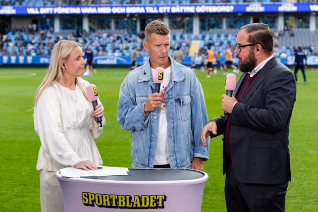 260806 The studio of Sportbladet with experts Pontus Wernbloom and Alexander AxÃ n ahead of the UEFA Conference League qualification match between IFK Göteborg and Gent on August 6, 2026 in Göteborg. Photo: Michael Erichsen BILDBYRAN COP 89 MI1007 bbeng conference league football fotball fotboll gent ifk göteborg kval qualification qualifying round soccer uefa conference league sportbladet aftonbladet TV *** August 6, 2026: The Sportbladet studio with experts Pontus Wernbloom and Alexander Axén ahead of the UEFA Conference League qualifying match between IFK Göteborg and Gent on August 6, 2026 in Gothenburg. Photo by Michael Erichsen, BILDBYRAN COP 89 MI1007 bbeng conference league football soccer gent ifk göteborg qual qualification qualifying round uefa conference league sportbladet aftonbladet TV  Copyright: MICHAELxERICHSEN BB260806MI071