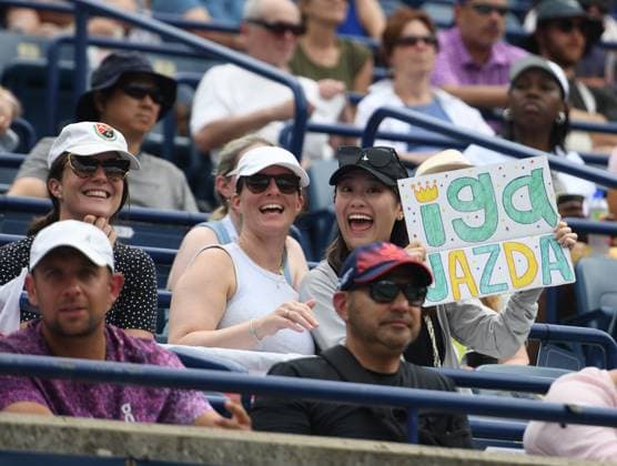 Sport Bilder des Tages RECORD DATE NOT STATED TORONTO, KANADA 06.08.2026 IGA SWIATEK FOT.FIGURA PETER NEWSPIX.PL TORONTO, CANADA - AUGUST 6 : Iga Swiatek of Poland during Viktorija Golubic during WTA, Tennis Damen 1000 National Bank Open in Toronto, Canada on August 6, 2026 --- Newspix.pl  Iga7