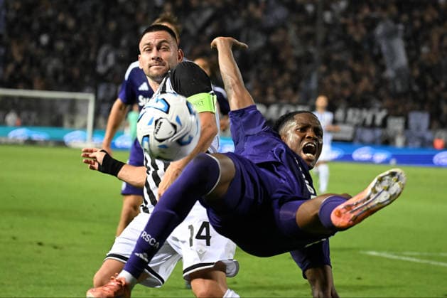August 6, 2026, Thessaloniki, Greece: PAOK s Andrija Zivkovic (Left) and Anderlecht s Moussa Ndiaye (Right) fight for the ball during a Europa League 3rd Qualifying Round match between PAOK FC and RSC Anderlecht. Thessaloniki Greece - ZUMAp191 0863501278st Copyright: xGiannisxPapanikosx