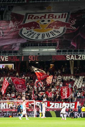 SOCCER - UEFA EL, RBS vs Pafos SALZBURG,AUSTRIA,06.AUG.26 - SOCCER - UEFA Europa League, qualification, Red Bull Salzburg vs Pafos FC. Image shows the rejoicing of Salzburg.  GEPAxpictures xJulioxArellano