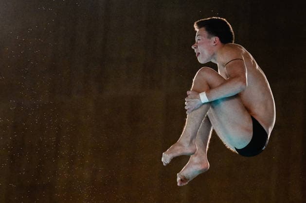 Ole Johannes Rosler of Germany competes in the Diving Men s 10m Platform Final during the European Aquatics Championships at the Olympic Aquatic Center in Paris (France), August 6, 2026. Andrea Masini Deepbluemedia Insidefoto