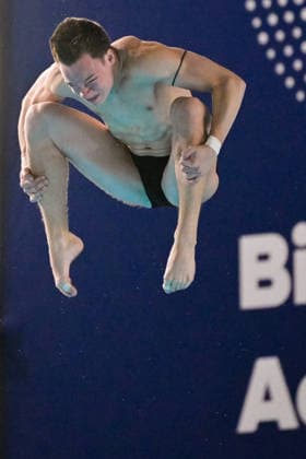 Ole Johannes Rosler of Germany competes in the Diving Men s 10m Platform Preliminary during the European Aquatics Championships at the Olympic Aquatic Center in Paris (France), August 6, 2026. Giorgio Scala DBM - Deepbluemedia Insidefoto