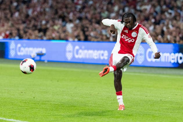 AFC Ajax v Shelbourne FC - UEFA Conference League AMSTERDAM, NETHERLANDS - AUGUST 6: Jorthy Mokio of AFC Ajax during the UEFA Conference League match between AFC Ajax and Shelbourne FC at Johan Cruijff Arena on August 6, 2026 in Amsterdam, Netherlands. Amsterdam Johan Cruijff Arena Netherlands Content not available for redistribution in The Netherlands directly or indirectly through any third parties. Copyright: xMarcelxvanxPlateringenx
