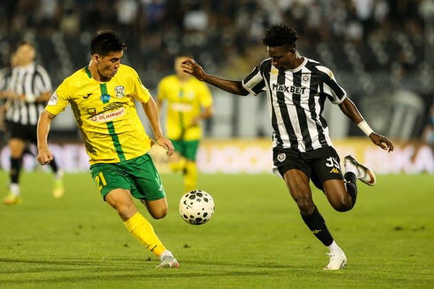 FK Partizan v Tobol - Conference League - Qualification Semi-finals BELGRADE, SERBIA - AUGUST 6: Ibrahim Zubairu (39) of Partizan in action during the Conference League Qualification semi-final match between FK Partizan and Tobol at Partizan Stadium in Belgrade, Serbia on August 6, 2026. Filip Stevanovic Anadolu Belgrade Serbia. Editorial use only. Please get in touch for any other usage.  Copyright: x2026xAnadoluxFilipxStevanovicx