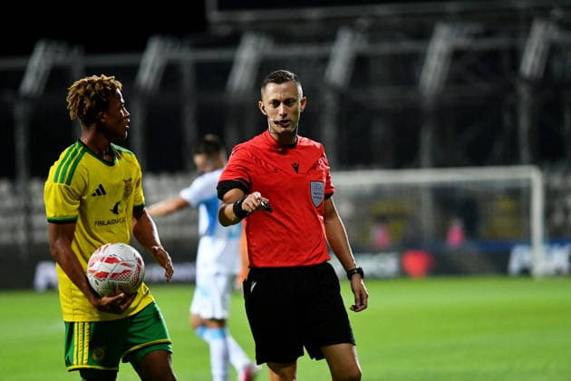 Croatia, Rijeka, 060826. Rujevica Stadium. Football match of the 3rd qualifying round of the Conference League, Rijeka - Ilves. In the photo: Ishmael Barbara. Photo: Damir Skomrlj CROPIX Copyright: xxDamirxSkomrljx rijeka_ilves28-060826