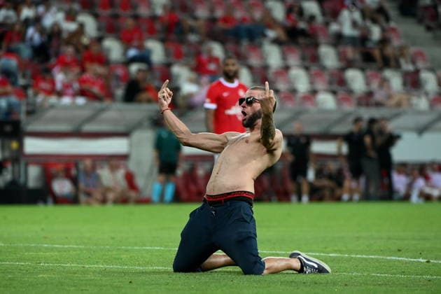 MISZKOLC 06.08.2026 PIERWSZY MECZ III RUNDA ELIMINACJYJNA LIGA KONFERENCJI SEZON 2026 27: HAPOEL TEL AVIV - GKS KATOWICE --- UEFA CONFERENCE LEAGUE THIRD QUALIFYING ROUND FIRST MATCH: HAPOEL TEL AVIV - GKS KATOWICE KIBIC AWANTURA OCHRONA FOT. KRZYSZTOF HELIOS 400MM NEWSPIX.PL --- newspix.pl 