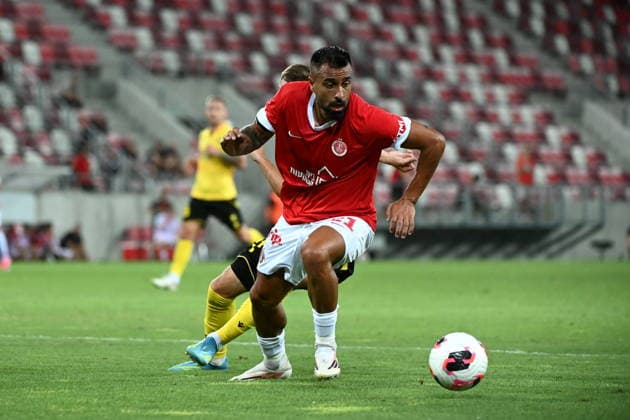 MISZKOLC 06.08.2026 PIERWSZY MECZ III RUNDA ELIMINACJYJNA LIGA KONFERENCJI SEZON 2026 27: HAPOEL TEL AVIV - GKS KATOWICE --- UEFA CONFERENCE LEAGUE THIRD QUALIFYING ROUND FIRST MATCH: HAPOEL TEL AVIV - GKS KATOWICE SHAHAR PIVEN FOT. KRZYSZTOF HELIOS 400MM NEWSPIX.PL --- newspix.pl 