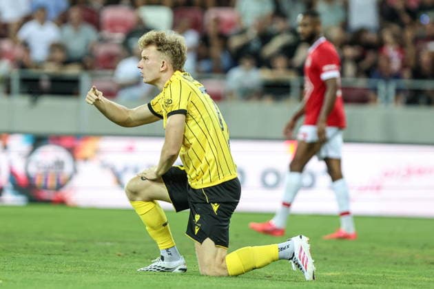 06.08.2026, Miszkolc Liga Konferencji UEFA sezon 2026 27 runda III kwalifikacji, Hapoel Tel Aviv - GKS Katowice - UEFA Conference League football Match season 2026 27 round III qualification Hapoel Tel Awiw - GKS Katowice Nz. Mateusz Kowalczyk Fot. Michal Chwieduk Arena Akcji NEWSPIX.PL --- newspix.pl 