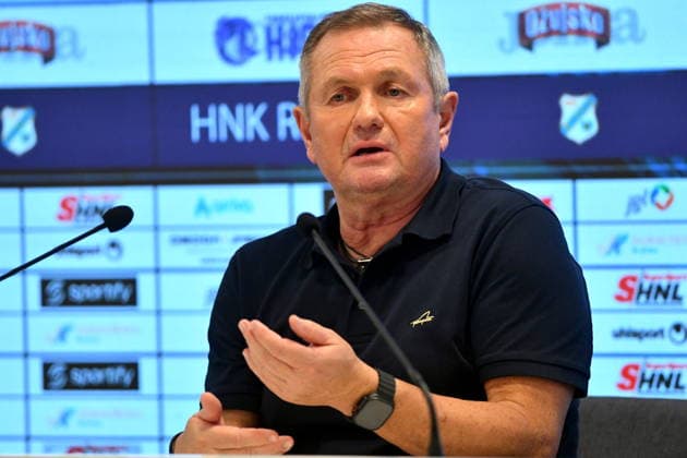 Croatia, Rijeka, 060826. Rujevica Stadium. Matjaz Kek held a press conference, PK, Pressekonferenz after the 3rd preliminary round match of the Conference League, Rijeka - Ilves. Photo: Damir Skomrlj CROPIX Copyright: xxDamirxSkomrljx kek4-060826