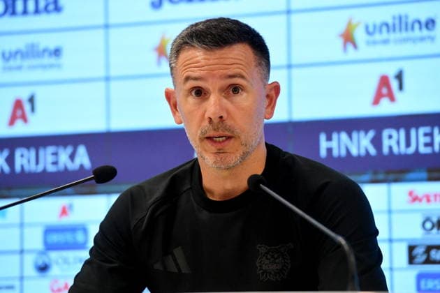 Croatia, Rijeka, 060826. Rujevica Stadium. Camilo Speranza held a press conference, PK, Pressekonferenz after the 3rd preliminary round match of the Conference League, Rijeka - Ilves. Photo: Damir Skomrlj CROPIX Copyright: xxDamirxSkomrljx speranza1-060826