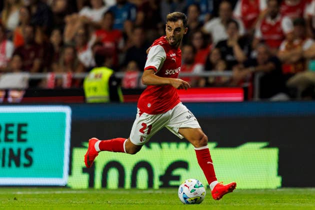 BRAGA, PORTUGAL - AUGUST 06: Ricardo Horta of SC Braga runs with the ball during the UEFA Conference League 2026 27 Qualifying Round Semi-Final match between SC Braga and FK Dinamo Minsk at Estadio Municipal de Braga on August 06, 2026 in Braga, Portugal. (Photo by Diego Maranhao Eurasia Images) Braga Estadio Municipal de Braga Portugal *** BRAGA, PORTUGAL, AUGUST 6 Ricardo Horta of SC Braga runs with the ball during the UEFA Conference League 2026–27 Qualifying Round Semifinal match between SC Braga and FK Dinamo Minsk at Estadio Municipal de Braga on August 6, 2026 in Braga, Portugal. Photo by Diego Maranhao, Eurasia Sport Images. Braga, Estadio Municipal de Braga, Portugal Copyright: x x2026xEurasiaxSportxImagesx jp-en-EuSpIm-PED_DIE_Braga_Minsk_06Aug2026_PT107