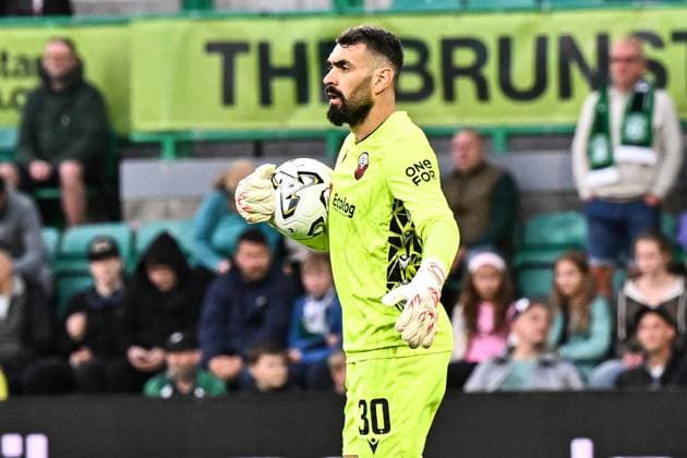 Hibernian v KF ShkÃ«ndija UEFA Europa Conference League Ferat Ramani of KF ShkÃ«ndija during the UEFA Europa Conference League Third Qualifying Round First Leg match at Easter Road, Edinburgh 06 08 2026 UK Newspapers OUT Copyright: xJamiexJohnstonx FIL-23733-0188