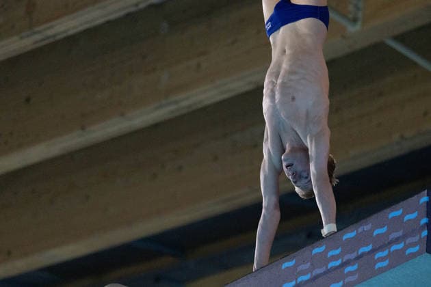 Men 10m platform diving final European Aquatics Championships - Saint-Denis Neutral Athletes diver Miroslav Kiselev competes in the men s 10m platform diving final event during the LEN European Aquatics Championships, at the Olympic Aquatics Centre in Saint-Denis, northeastern suburbs of Paris on August 6, 2026. Photo by Raphael Lafargue ABACAPRESS.COM Saint-Denis France  Copyright: xLafarguexRaphael ABACAx