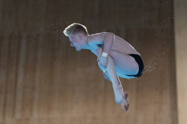 Men 10m platform diving final European Aquatics Championships - Saint-Denis Germany s diver Jaden Shiloh Eikermann Gregorchuk competes in the men s 10m platform diving final event during the LEN European Aquatics Championships, at the Olympic Aquatics Centre in Saint-Denis, northeastern suburbs of Paris on August 6, 2026. Photo by Raphael Lafargue ABACAPRESS.COM Saint-Denis France  Copyright: xLafarguexRaphael ABACAx