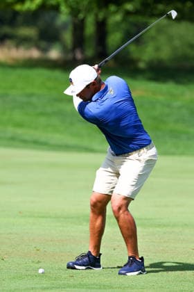 BEDMINSTER, NJ - AUGUST 06: Bryson DeChambeau, Crushers GC captain of the LIV Golf League hits from the 9th fairway during the first round of LIV Golf New York on August 6, 2026 at Trump National Golf Club in Bedminster, New Jersey. (Photo by Rich Graessle Icon Sportswire) GOLF: AUG 06 LIV Golf New York EDITORIAL USE ONLY Icon260806298781