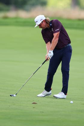 BEDMINSTER, NJ - AUGUST 06: Cameron Smith captain of Ripper GC plays from the 9th fairway during the first round of LIV Golf New York on August 6, 2026 at Trump National Golf Club in Bedminster, New Jersey. (Photo by Rich Graessle Icon Sportswire) GOLF: AUG 06 LIV Golf New York EDITORIAL USE ONLY Icon260806299141