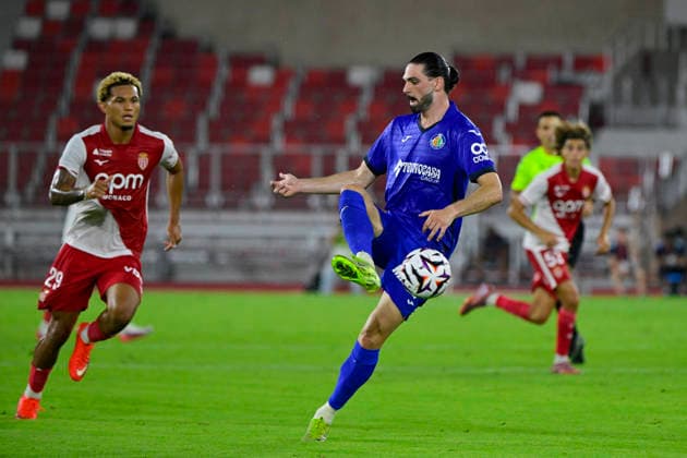 FOOTBALL : AS Monaco VS Getafe CF - 06 08 2026 Saba Sazonov (Getafe CF) - Pre-season friendly between AS Monaco and Getafe CF on August 6, 2026 at the Louis II Stadium in Monaco. MonacoMonaco  Copyright: xWilliamxCannarellax