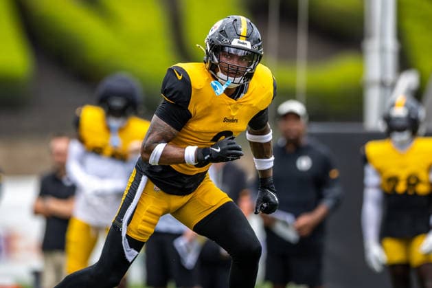 August 6, 2026, Latrobe, Pennsylvania, USA: Pittsburgh Steelers safety JAQUAN BRISKER (3) during the Pittsburgh Steelers Training Camp in Latrobe, Pennsylvania. NFL, American Football Herren, USA 2026: Pittsburgh Steelers Training Camp  - ZUMAg257 20260806_zsp_g257_070 Copyright: xBrentxGudenschwagerx