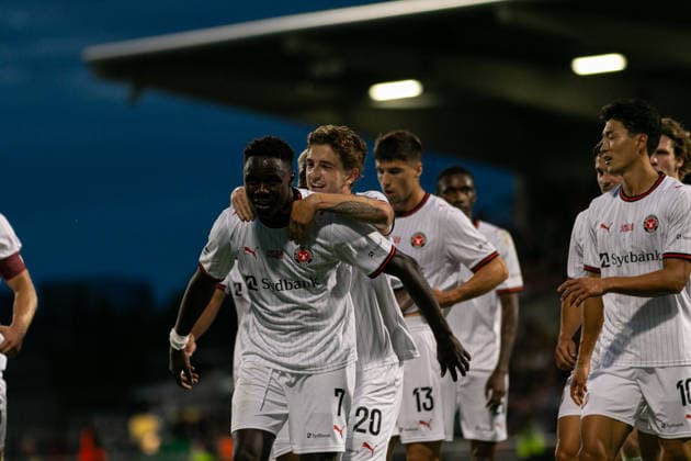 seen celebration after score goal during UEFA Conference League qualifying game between teams of Bohemians FC and FC Midtjylland (Maria Eduarda Lopes Ball Raw Images) Dublin Tallaght Stadium Ireland Copyright: xMariaxEduardaxLopesx Maria Eduarda Lopes Sebold (119 de 146)