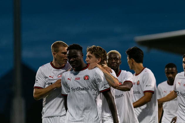seen celebration after score goal during UEFA Conference League qualifying game between teams of Bohemians FC and FC Midtjylland (Maria Eduarda Lopes Ball Raw Images) Dublin Tallaght Stadium Ireland Copyright: xMariaxEduardaxLopesx Maria Eduarda Lopes Sebold (136 de 146)