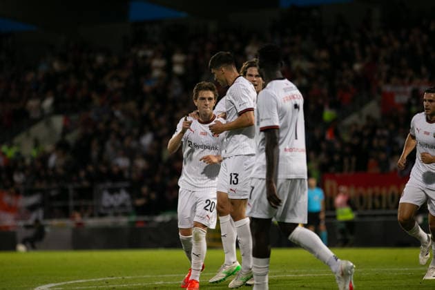 seen celebration after score goal during UEFA Conference League qualifying game between teams of Bohemians FC and FC Midtjylland (Maria Eduarda Lopes Ball Raw Images) Dublin Tallaght Stadium Ireland Copyright: xMariaxEduardaxLopesx Maria Eduarda Lopes Sebold (98 de 146)