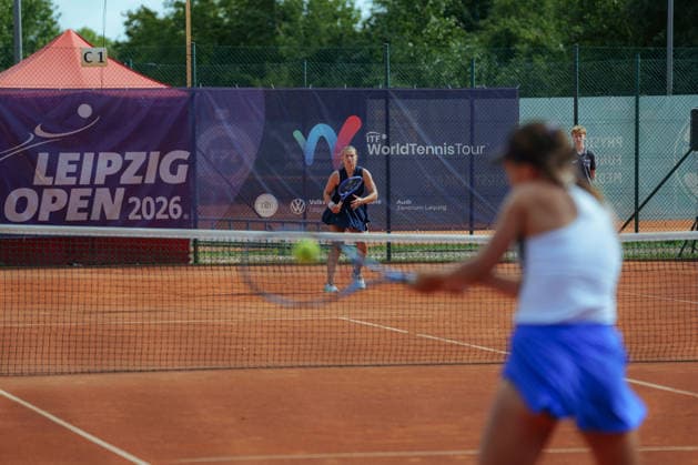 Leipzig Open 2026 - W75 Leipzig - Achtelfinale: Valentina Steiner (GER) - Julie Pastikova (CZE) Valentina Steiner (GER) wartet auf den Rückschlag am 06.08.2026 im Leipziger Tennisclub 1990 e.V., Leipzig (Sachsen) Leipzig Leipziger Tennisclub 1990 e.V. Sachsen Deutschland *** Leipzig Open 2026 W75 Leipzig Round of 16 Valentina Steiner (GER) vs. Julie Pastikova (CZE) Valentina Steiner (GER) is set to play the second-round match on August 6, 2026, at the Leipzig Tennis Club 1990 e.V., Leipzig, Saxony, Leipzig, Leipzig Tennis Club 1990 e.V., Saxony, Germany