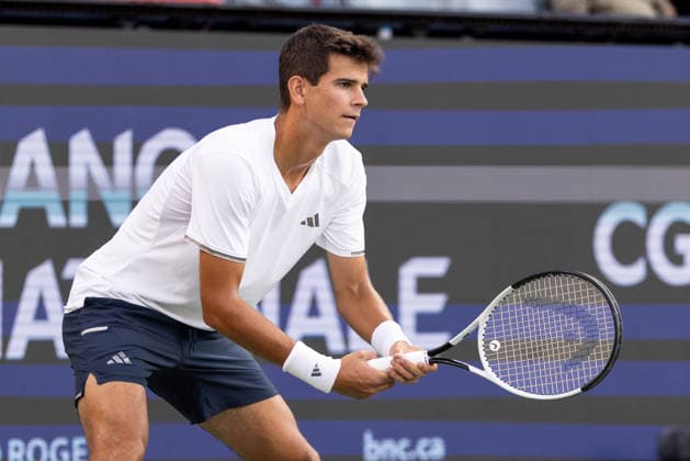 August 6, 2026, Montreal, Quebec, Canada: RAFAEL JODAR (20) from Spain waiting service in match against Lorenzo Musetti (11) from italia in third round at Canadian Open at IGA stadium in Montreal, Quebec, Canada on 2026-08-06 Montreal Canada - ZUMAl189 20260806_zsp_l189_099 Copyright: xYannickxLegarex