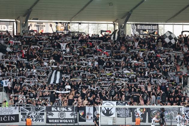 06.August.2026 - SOCCER - 2026 27 UEFA EUROPA LEAGUE, Third Qualifying Round, 1st Leg FC Hradec Kralove vs Besiktas JK fans of FC Hradec Kralove Hradec Kralove Hradec Kralove, Czech Republic Malsovicka Arena Malsovicka Arena Czech Republic Copyright: xYigitxOermex xPsxImagesxYigitxOermex xPsxImagesx