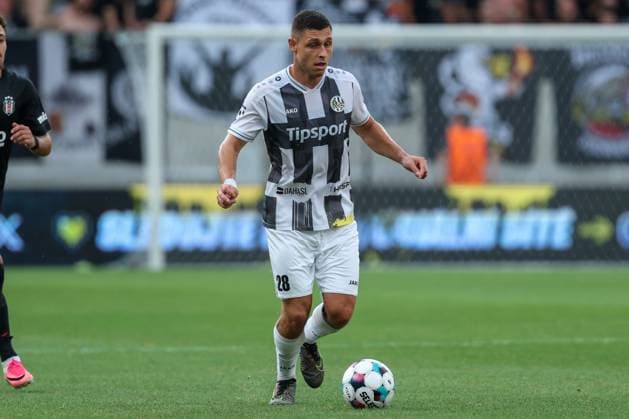06.August.2026 - SOCCER - 2026 27 UEFA EUROPA LEAGUE, Third Qualifying Round, 1st Leg FC Hradec Kralove vs Besiktas JK Jakub Kucera (Hradec Kralove) is in action Hradec Kralove Hradec Kralove, Czech Republic Malsovicka Arena Malsovicka Arena Czech Republic Copyright: xYigitxOermex xPsxImagesxYigitxOermex xPsxImagesx