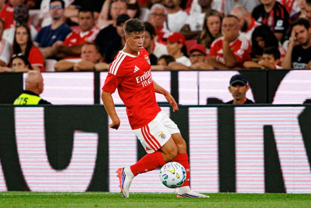 Samuel Dahl seen during UEFA Europa League qualifying game between teams of SL Benfica and Heart of Midlothian FC (Maciej Rogowski Ball Raw Images PT) Lisbon Estadio Da Luz Portugal Copyright: xMaciejxRogowskix maciejrogowski_slbenfica_hearts_2627_5-160