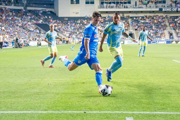 August 6, 2026, Chester, Pennsylvania, United States: Cruz AzulÃ¢â‚¬â ¢s AGUSTIN PALAVECINO (8) in action against the Philadelphia UnionÃ¢â‚¬â ¢during the Leagues Cup match at Subaru Park in Chester PA Soccer 2026: Leagues Cup :Cruz Azul 1:0 Union  - ZUMArf1_ 20260806_zaf_rf1_012 Copyright: xRickyxFitchettx