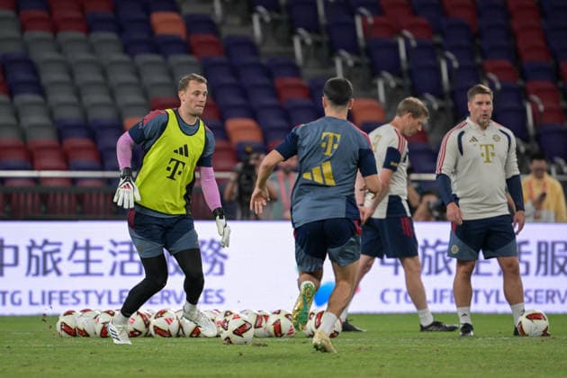 HONG KONG, CHINA - AUGUST 06: Manuel Neuer (L1) of FC Bayern Munich participates in the Bayern Munchen Training Session in the Kai Tak Stadium on August 6, 2026 in Hong Kong, China.  Copyright: xChinaxNewsxServicex 111658461040