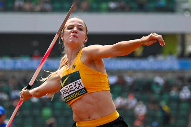 World Athletics U20 Championships Oregon 2026 EUGENE, UNITED STATES OF AMERICA - AUGUST 7, 2026 : Elenor Servatius (GER) competing in the javelin throw of the heptathlon during the World Athletics U20 Championships Oregon 2026 at Hayward Field on August 7, 2026 in Eugene, United States Of America. *** World Athletics U20 Championships, Oregon 2026 EUGENE, UNITED STATES OF AMERICA AUGUST 7, 2026 Elenor Servatius (GER) competing in the javelin throw of the heptathlon during the World Athletics U20 Championships Oregon 2026 at Hayward Field on August 7, 2026, in Eugene, United States of America Copyright: xBEAUTIFULxSPORTS DecaxText&Bildx