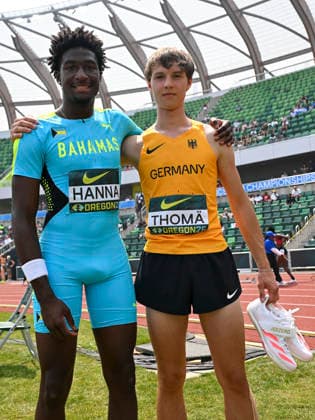 World Athletics U20 Championships Oregon 2026 EUGENE, UNITED STATES OF AMERICA - AUGUST 6, 2026 : Jacob Thomä (GER) competing in the high jump during the World Athletics U20 Championships Oregon 2026 at Hayward Field on August 6, 2026 in Eugene, United States Of America. *** World Athletics U20 Championships Oregon 2026 EUGENE, UNITED STATES OF AMERICA AUGUST 6, 2026 Jacob Thomä (GER) competing in the high jump during the World Athletics U20 Championships Oregon 2026 at Hayward Field on August 6, 2026, in Eugene, United States of America Copyright: xBEAUTIFULxSPORTS DecaxText&Bildx