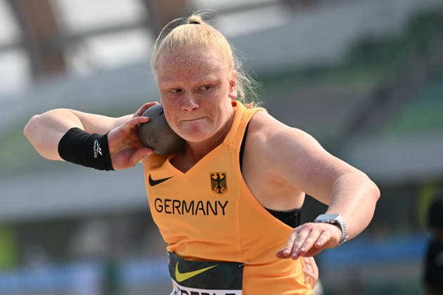 World Athletics U20 Championships Oregon 2026 EUGENE, UNITED STATES OF AMERICA - AUGUST 6, 2026 : Antonia Heberle (GER) competing in the shot put during the World Athletics U20 Championships Oregon 2026 at Hayward Field on August 6, 2026 in Eugene, United States Of America. *** World Athletics U20 Championships Oregon 2026 EUGENE, UNITED STATES OF AMERICA AUGUST 6, 2026 Antonia Heberle (GER) competing in the shot put during the World Athletics U20 Championships Oregon 2026 at Hayward Field on August 6, 2026, in Eugene, United States of America Copyright: xBEAUTIFULxSPORTS DecaxText&Bildx