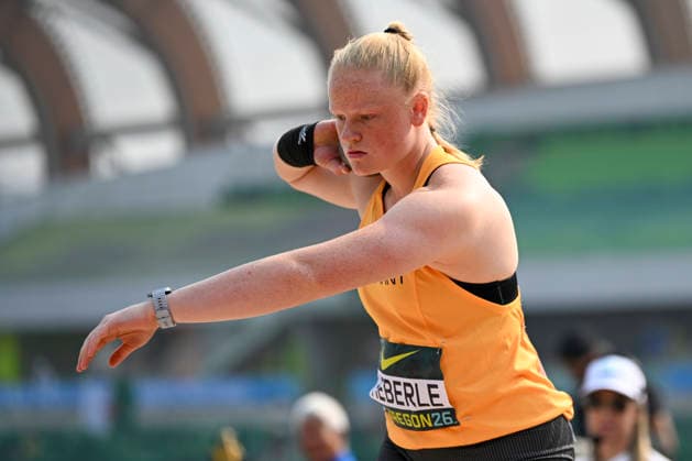 World Athletics U20 Championships Oregon 2026 EUGENE, UNITED STATES OF AMERICA - AUGUST 6, 2026 : Antonia Heberle (GER) competing in the shot put during the World Athletics U20 Championships Oregon 2026 at Hayward Field on August 6, 2026 in Eugene, United States Of America. *** World Athletics U20 Championships Oregon 2026 EUGENE, UNITED STATES OF AMERICA AUGUST 6, 2026 Antonia Heberle (GER) competing in the shot put during the World Athletics U20 Championships Oregon 2026 at Hayward Field on August 6, 2026, in Eugene, United States of America Copyright: xBEAUTIFULxSPORTS DecaxText&Bildx