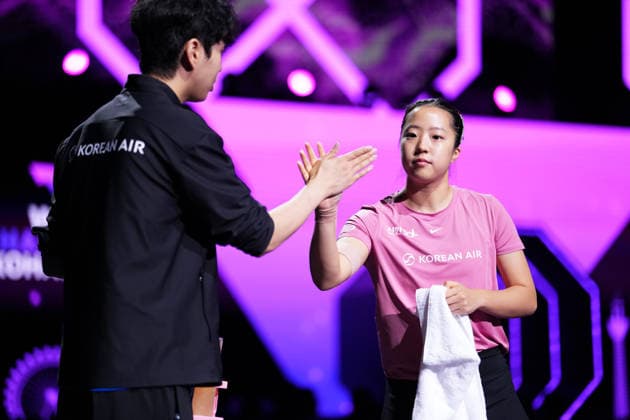 Shin Yubin (KOR), AUGUST 7, 2026 - Table tennis, Tischtennis : WTT Champions Yokohama 2026 Womens singles round of 16 at Yokohama BUNTAI, Kanagawa, Japan. Noxthirdxpartyxsales  aflo_340276729 KenxAsakurax