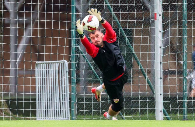07.08.2026, Deutschland, Grassau, Fußball Bundesliga, Saison 2026 2027, Trainingslager VfB Stuttgart, Stefan Drljaca *** August 7, 2026, Germany, Grassau, Bundesliga, 2026–2027 Season, VfB Stuttgart Training Camp, Stefan Drljaca