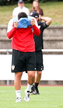 07.08.2026, Deutschland, Grassau, Fußball Bundesliga, Saison 2026 2027, Trainingslager VfB Stuttgart, Deniz Undav *** August 7, 2026, Germany, Grassau, Bundesliga, 2026–2027 season, VfB Stuttgart training camp, Deniz Undav