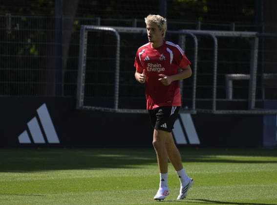 07.08.2026, xophax, Fussball 1.Bundesliga, 1.FC Koeln Training auf Platz 7 am Geissbockheim . Training U21, U 21 . Neuzugang Gil Neves ( 1.FC Köln ) Kitzbühel *** August 7, 2026, xophax, Soccer, Bundesliga 1, 1. FC Köln Training on Field 7 at Geissbockheim; U21 Training; New Signing Gil Neves; 1. FC Köln; Kitzbühel