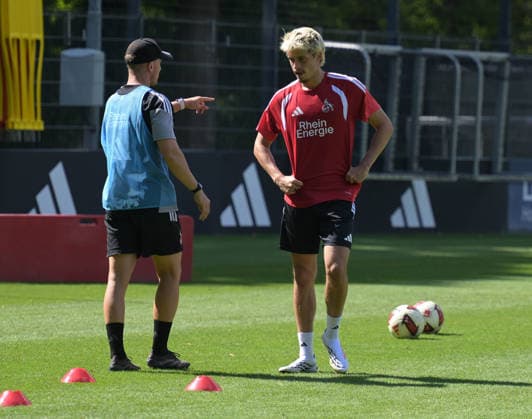 07.08.2026, xophax, Fussball 1.Bundesliga, 1.FC Koeln Training auf Platz 7 am Geissbockheim . Training U21, U 21 . Neuzugang Gil Neves ( 1.FC Köln ) Kitzbühel *** August 7, 2026, xophax, Soccer, Bundesliga 1, 1. FC Köln Training on Field 7 at Geissbockheim; U21 Training; New Signing Gil Neves; 1. FC Köln; Kitzbühel