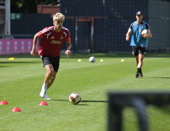 07.08.2026, xophax, Fussball 1.Bundesliga, 1.FC Koeln Training auf Platz 7 am Geissbockheim . Training U21, U 21 . Neuzugang Gil Neves ( 1.FC Köln ) Kitzbühel *** August 7, 2026, xophax, Soccer, Bundesliga 1, 1. FC Köln Training on Field 7 at Geissbockheim; U21 Training; New Signing Gil Neves; 1. FC Köln; Kitzbühel
